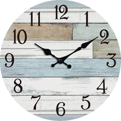 KECYET Wall Clock Battery Operated 16 Inch Large Silent Non Ticking Coastal by KECYETWALLCLOCK