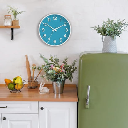 Roymnie Wall Clock, Silent Wall Clocks Battery Operated 8 Inch-Modern Non - Image 2