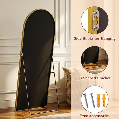 Suidia 78"x38" Arched Full Length Mirror - Image 7