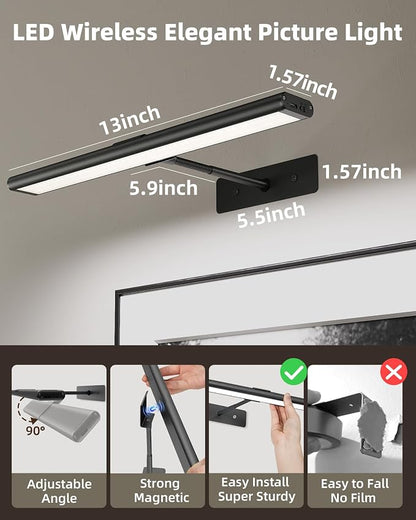EZVALO Picture Light for Wall, Dimmable Magnetic LED Art Painting Light - Image 5