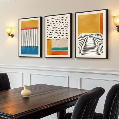 Framed Colorful Abstract Wall Art - Image 2