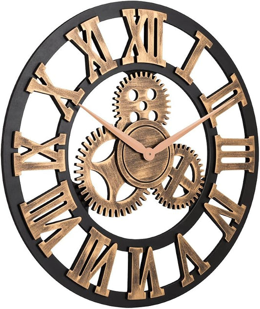 23" inch Noiseless Silent Non-Ticking Gears Not Moving Wall Clock - Image 2