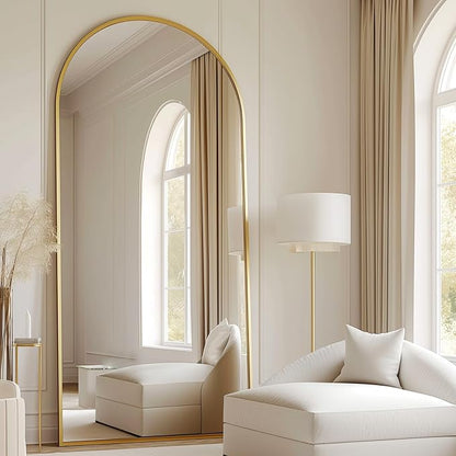 Prywot Arched Full Length Mirror, Modern Full Body Mirrors by Prywot