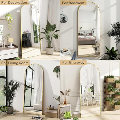 Dewfig Arched Full Length Mirror, Full Body Mirrors - Image 4