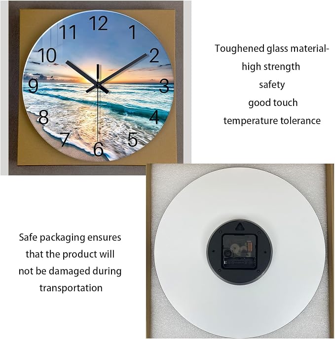 20 Inch Big Wall Clocks for Living Room Decor Analog Glass Wall Clock Non - Image 6