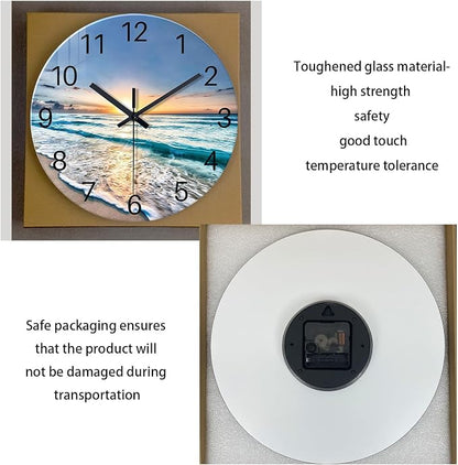 20 Inch Big Wall Clocks for Living Room Decor Analog Glass Wall Clock Non - Image 6