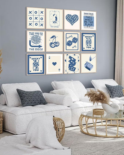 KBKBART 12pcs Blue Lucky Poster - Image 5
