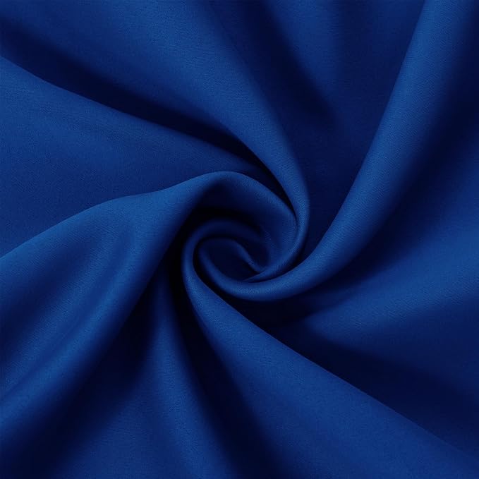 LEMOMO Blackout Curtains 52 x 84 inch/Royal Blue Curtains Set of 2 - Image 5