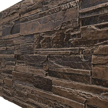 EverStone Cascade Faux Stone Panel, 48 5/8"W x 24 3/4"H x 1 1/4"D, Willow Peak - Image 7