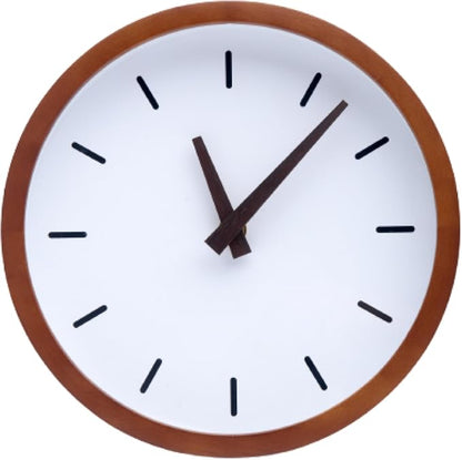 Driini Modern Mid Century Wood Analog Wall Clock by Driini