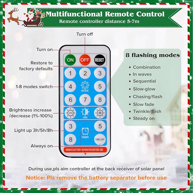 19.3in Christmas Solar Candy Cane Lights, 10 Pcs Pathway Light with Star 8 Flashing Modes, Outdoor Christmas Decorations for Outside Path, Walkway, Driveway, Sidewalk, Porch, Yard, Garden