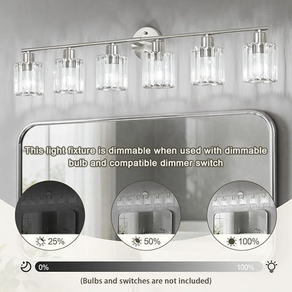 Crystal Bathroom Light Fixtures, Bathroom Lighting Fixtures Over Mirror - Image 8