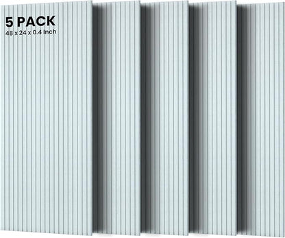 5 Pack Acoustic Panels, 47.2 x 23.6 x 0.35 Inch Sound Proof Panels by TO-TH