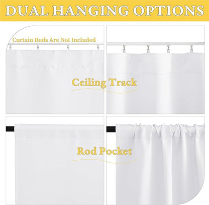 NICETOWN 1 Panel Room Darkening Door Curtains - Image 3