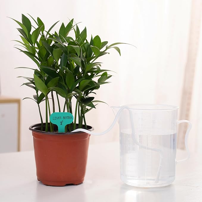 ORIMERC 200 feet 1/4 inch Self Watering Capillary Wick Cord Vacation Plant Sitter DIY Hydroponic Wicking Rope Seeds Start Planter Pot Automatic Potted Flower Passive Lazy Waterer String System Device