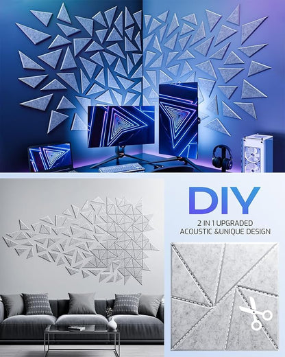 22 Pack Acoustic Panels, Sound Proof Foam Panels - Image 5