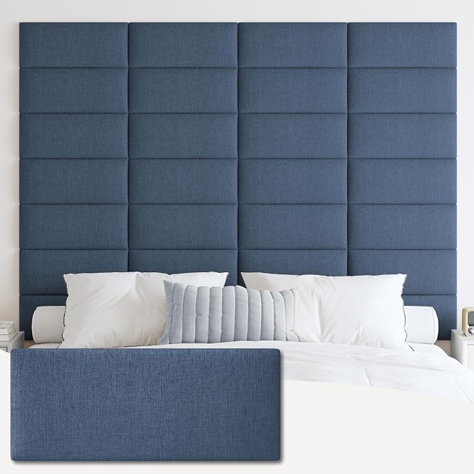 IFNOW Upholstered Peel and Stick Wall Panels, Soundproof 3D Headboard by IFNOW
