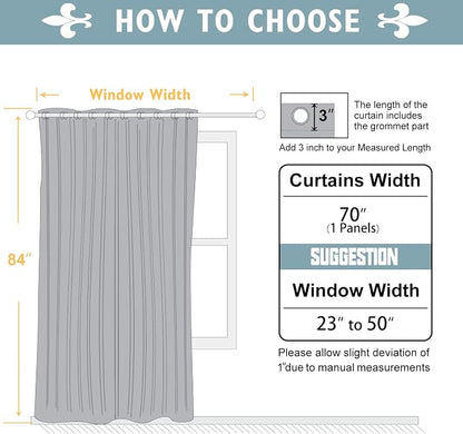 ChrisDowa Blackout Curtains 70 inches Wide - Image 7