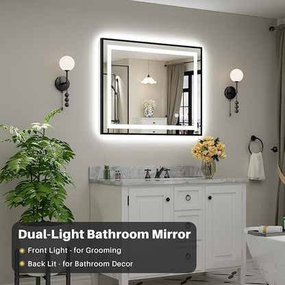 40x32 Inch LED Bathroom Mirror - Image 3