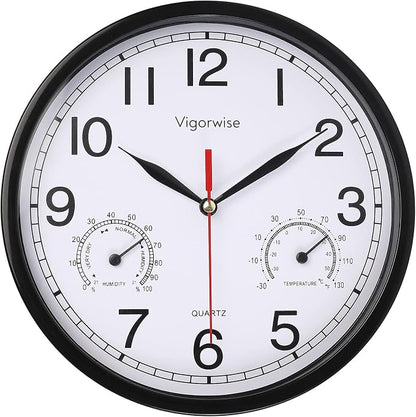 Wall Clock, Sweep Silent Movement Accurate Clocks by Vigorwise