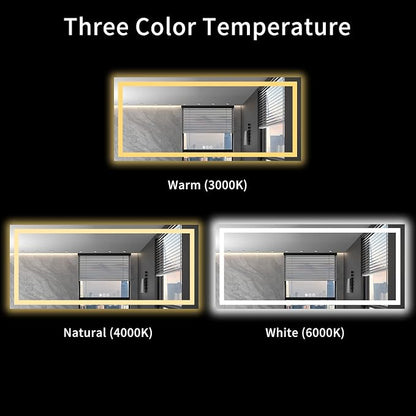 LOAAO 72X32 LED Bathroom Mirror - Image 5