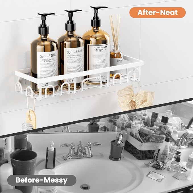 Shower Caddy, 5 Pack Shower Shelves - Image 7