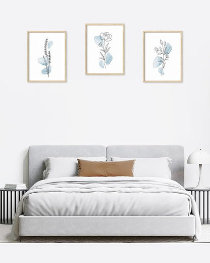 HesenDot Boho Art wall Décor, Botanical Print Set of 3, Abstract Line - Image 6