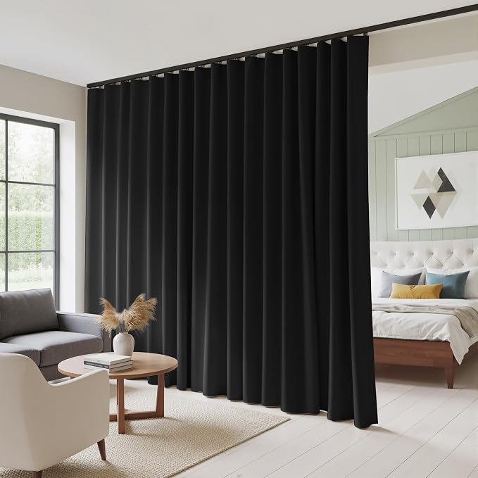 RYB HOME 100% Blackout Room Divider Curtain Panel, Thermal Insulated & Privacy by RYBHOME