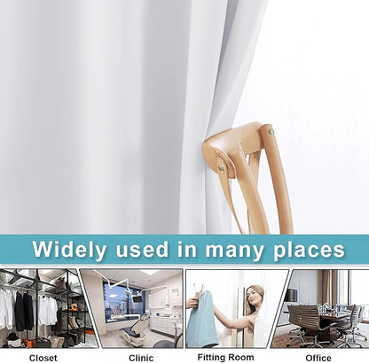 RYB HOME Room Divider for Space, Furniture Protect Ceiling to Floor Blackout - Image 5