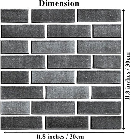 3D Wall Panels Peel and Stick, 3D Brick Wallpaper Peel and Stick, 10 Pack - Image 2