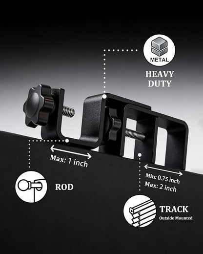 Mimiio No Drill Curtain Rod Brackets - Image 5