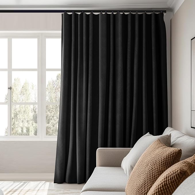 MaKefeile Room Divider Curtains Total Blackout Privacy Curtain Panel Room - Image 5