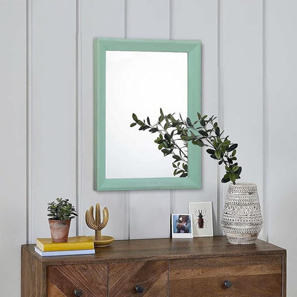 AAZZKANG Wood Framed Mirror Rectangle Modern Farmhouse Wall Mirrors Decor - Image 3