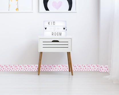 FLFK Pink Heart Wallpaper Border - Image 5