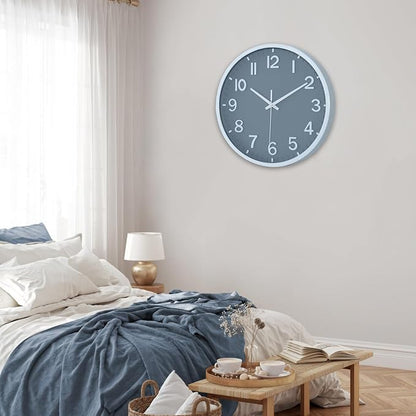 Wall Clocks Battery Operated 8 inch Modern Wall Clock, Silent Non Ticking Wall - Image 7