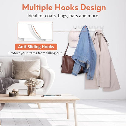 Optish Coat Rack Wall Mount, Coat Hook Wall Mount, Wall Hooks - Image 5