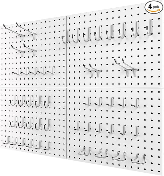 4 Pack Metal Pegboard Panels by Unknown