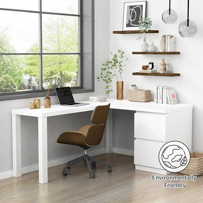 Forbena Rustic Wood Floating Shelves - Image 2