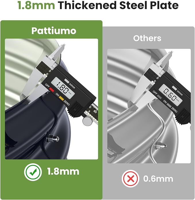 Round 4x4x1 FT Galvanized Raised Garden Bed Kit, Large Metal Planter Box for Outdoor Gardening, Garden Bed for Vegetables Flower Herb(Midnight Gray)