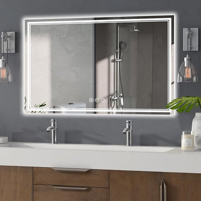Ratsamee 55x36 Inch LED Bathroom Mirror by RATSAMEE