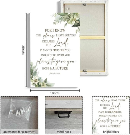 HIWX Christian Bible Verses Wall Decor, - Image 8