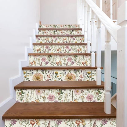 Livebor Floral Peel and Stick Wallpaper Floral Bird Contact Paper 16.9inch x - Image 8
