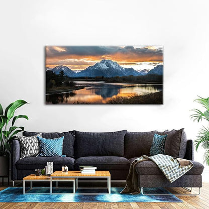 Large Mountain Wall Art for Living Room Sunset Nature National Park Posters - Image 6