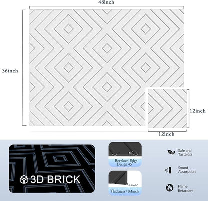 12Pack Acoustic Wall Panels, Self-Adhesive Sound Proof Foam Panels - Image 2