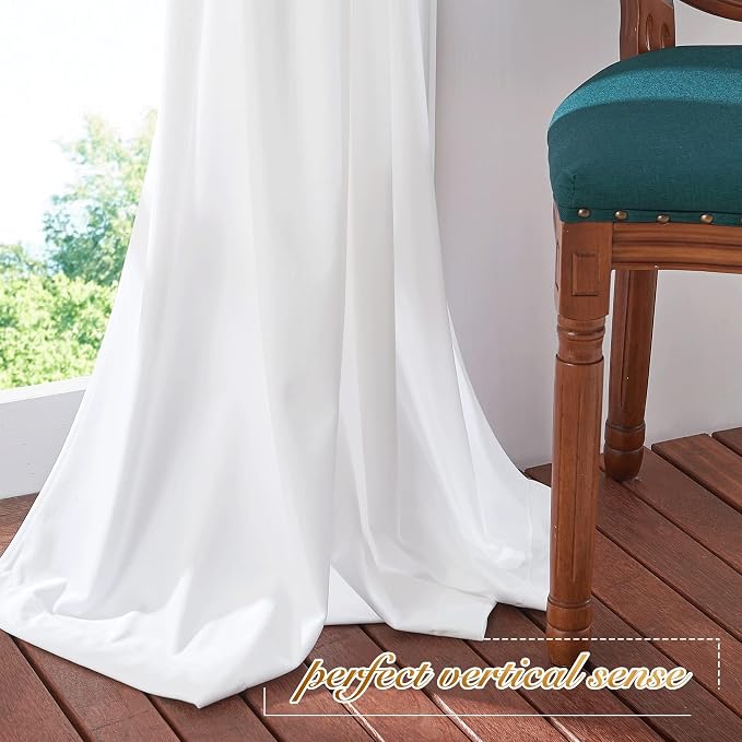 NICETOWN Insulated White Velvet Curtains - Image 7