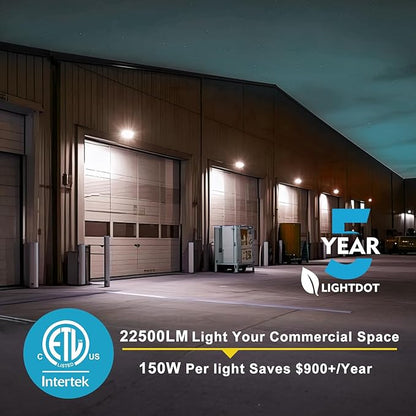 Lightdot 2Pack 150W LED Wall Pack Lights, 100-277v Dusk to Dawn - Image 3