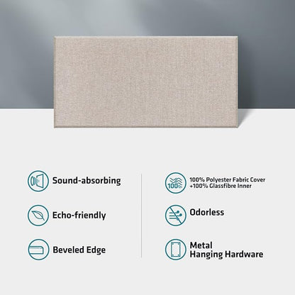 UMIACOUSTICS 4 PCS Acoustic Panels, 2“ Thick 23.6" x 11.8" Fiberglass Sound - Image 5