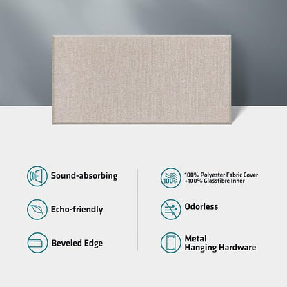 UMIACOUSTICS 2 PCS Acoustic Panel, 47.2" x 23.6" x 2" Fiberglass Sound Proof - Image 4