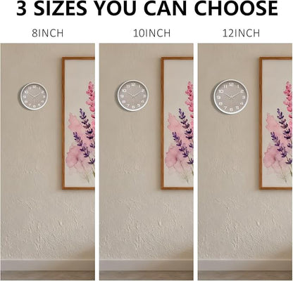 Silent Wall Clock with Large Numbers, 10 Inch Battery Operated Analog Clock - Image 9