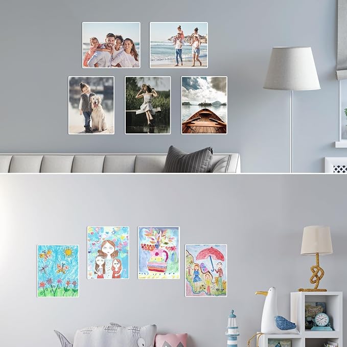 EHWINE 18 Pack 8.5 x 11 Wall Mount Acrylic Sign Holder, Wall Signs Photo Menu - Image 8